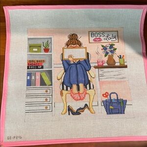 Boss Lady Needlepoint-Gayla Elliot